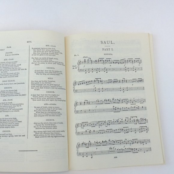 Handel's Saul An Oratorio in Vocal Score Novello's Original Octavo Edition - Picture 10 of 11
